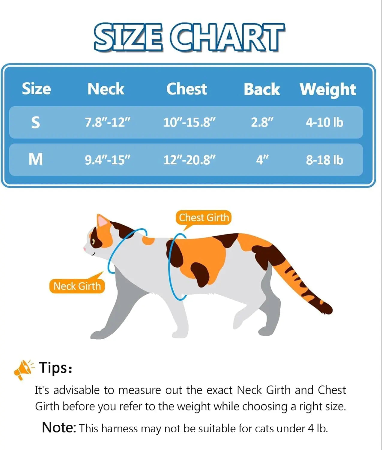 Cat Harness and Leash Set, Pet Products Collars [3 in 1 Lightweight & Adjustable] Escape Proof Cat Harness, Comfortable Soft Cat Products Harness