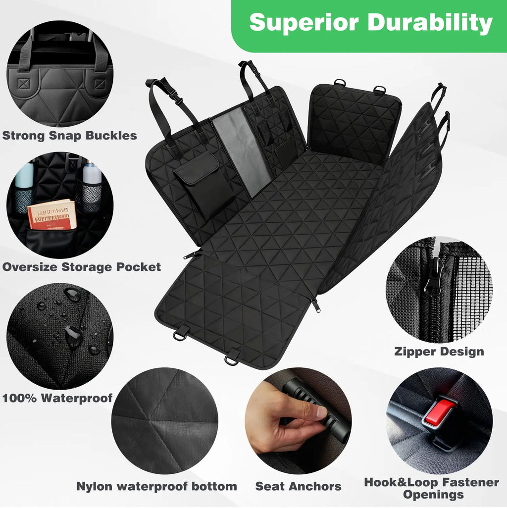 Cudavo Waterproof Back-Seat Pet Cover