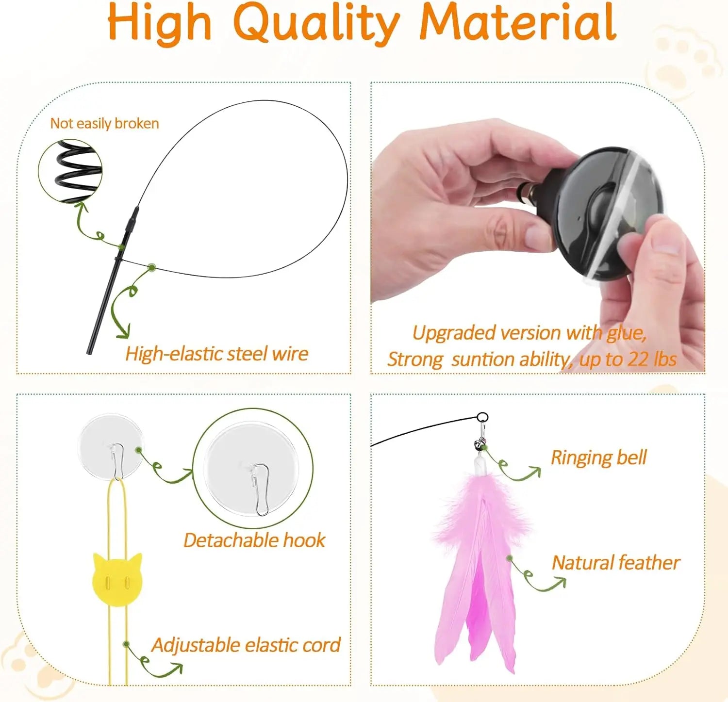 Cudavo Suction-Cup Cat Wand
