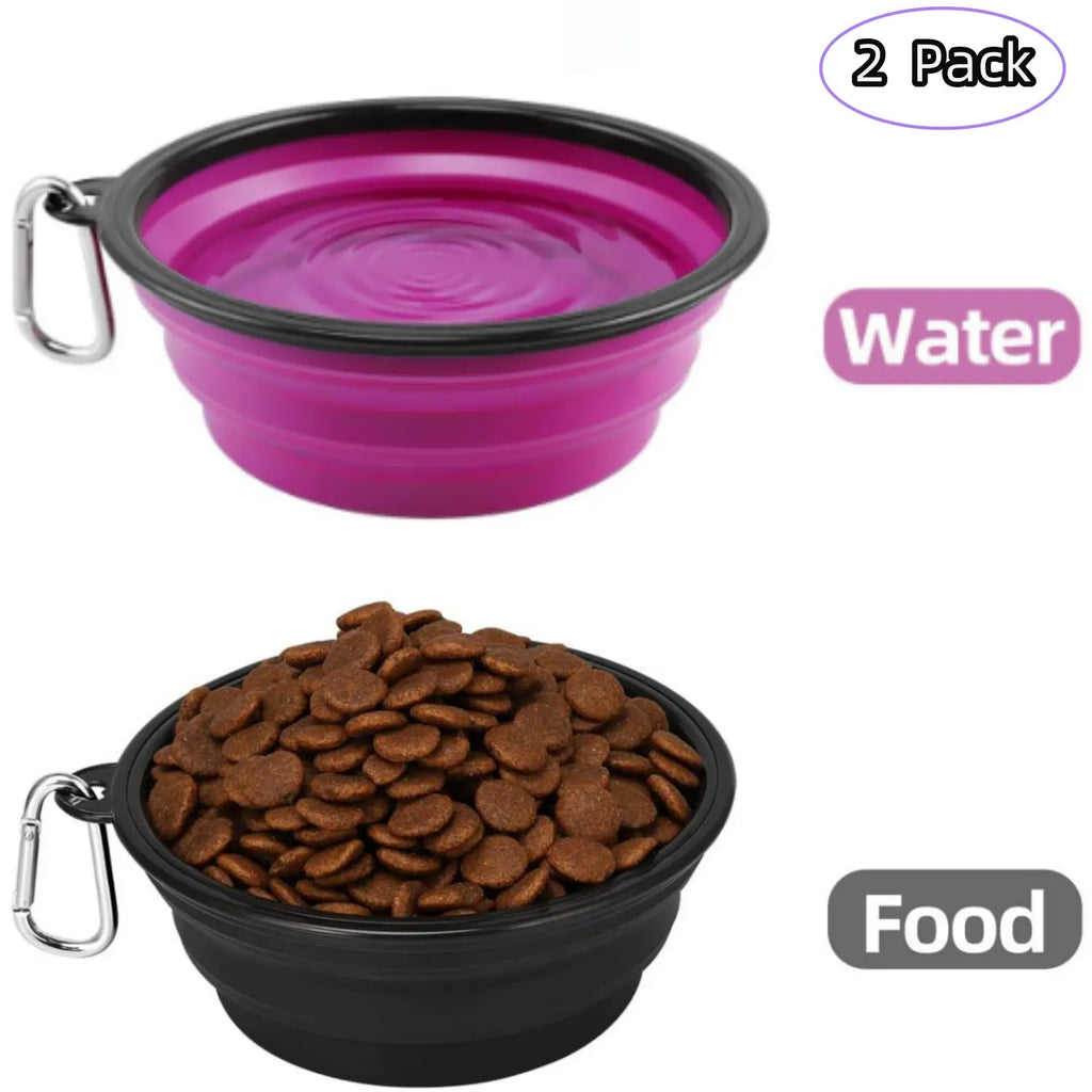 Cudavo 2-Pack Collapsible Travel Bowls