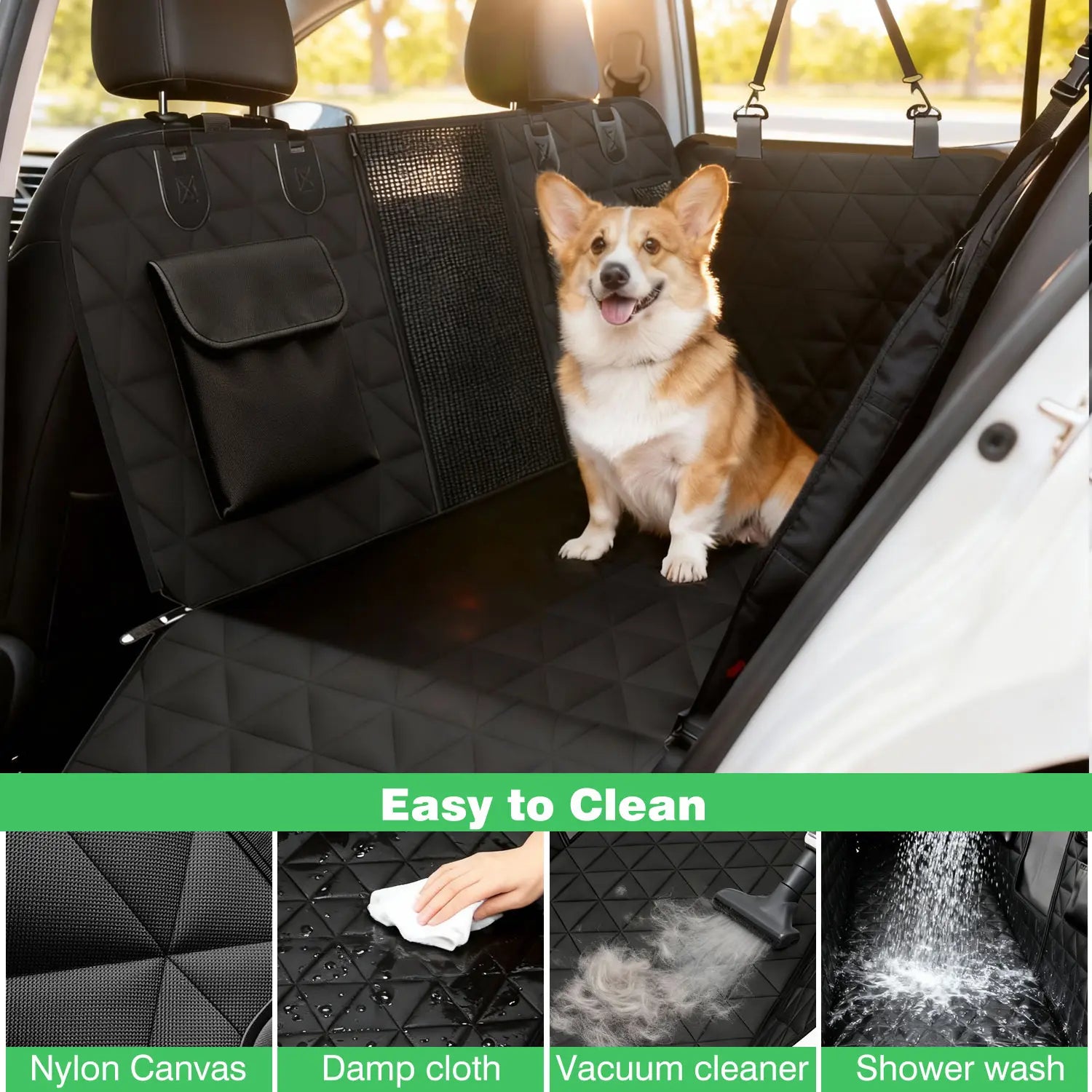 Cudavo Waterproof Back-Seat Pet Cover