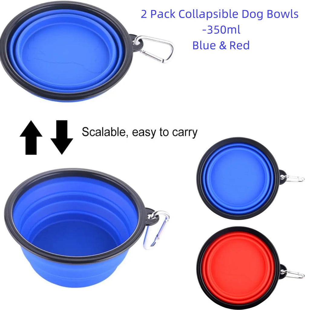 Cudavo 2-Pack Collapsible Travel Bowls