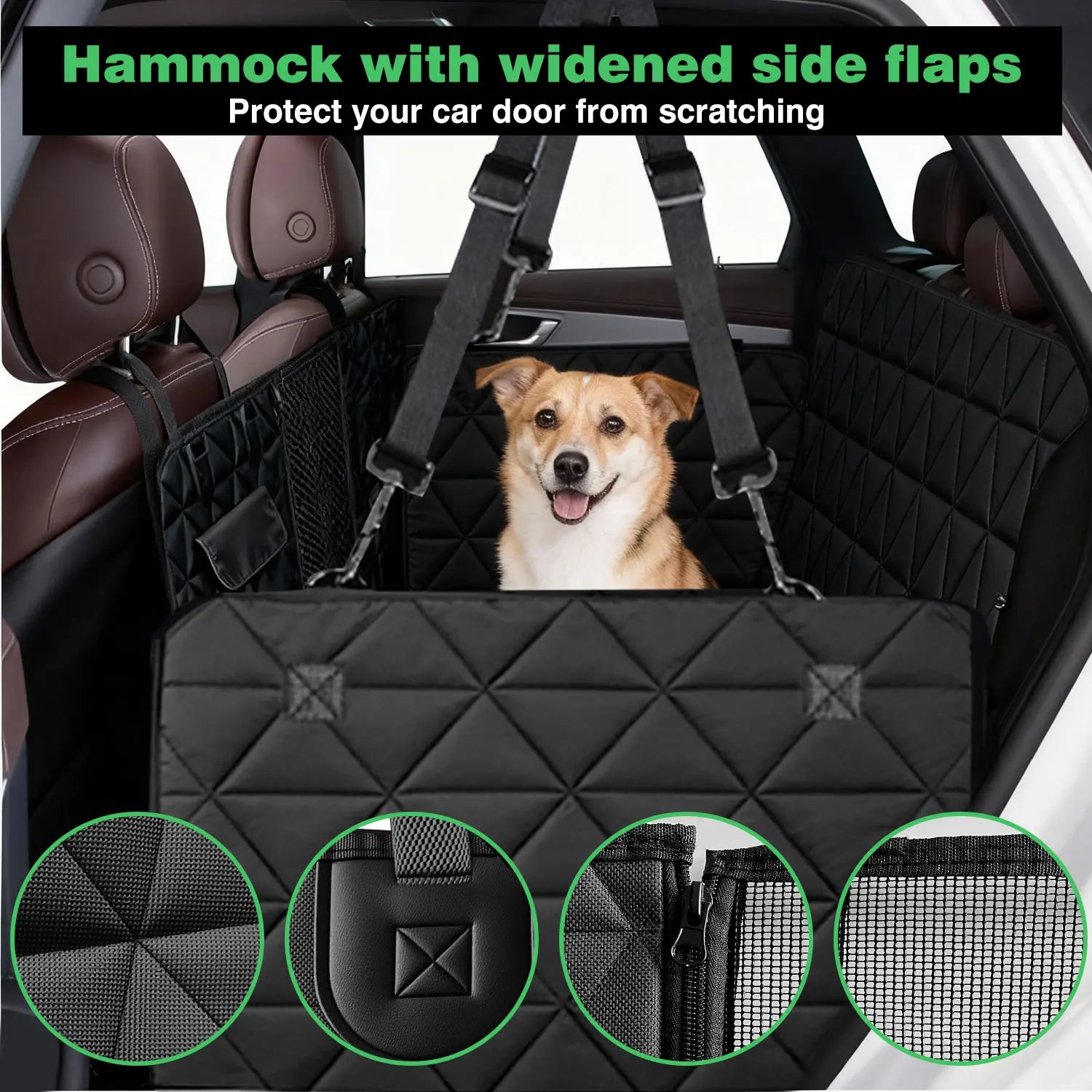 Cudavo Waterproof Back-Seat Pet Cover