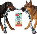 Giant Dog Rope Toy, 42 Inch Tug of War Rope, Green | Durable Dog Toy for Extra Large Dogs, Dog Toys for Aggressive Chewers, Giant Tug Toy for Dogs, Cotton Blend