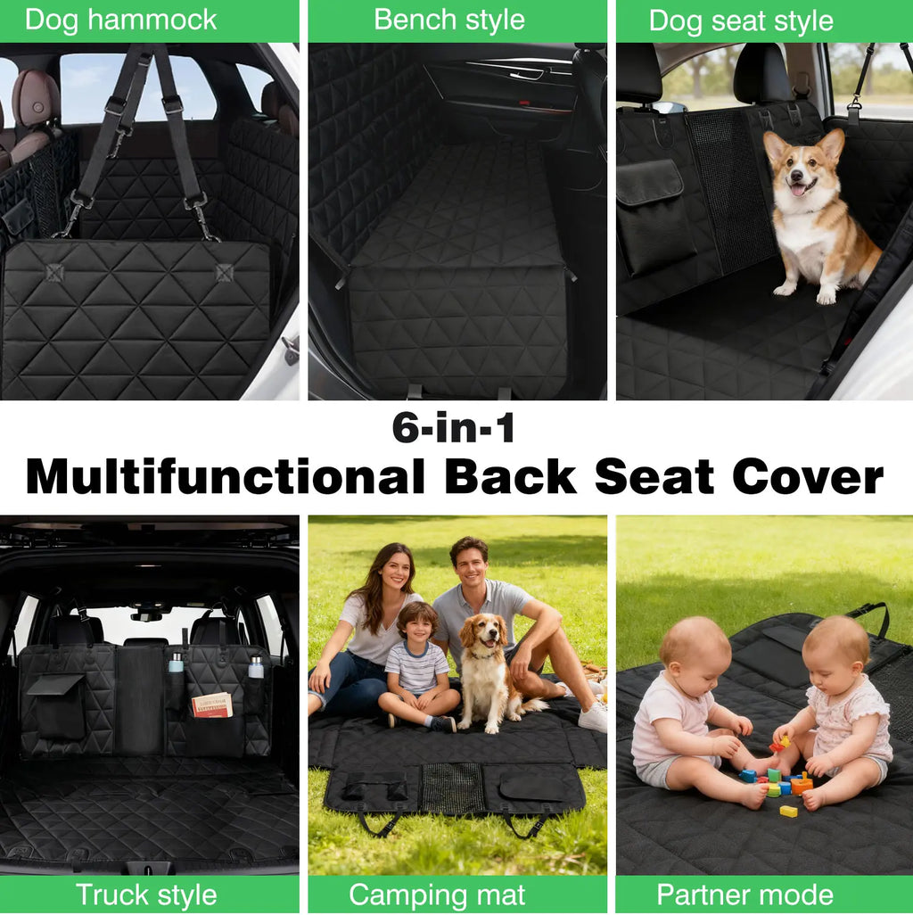 Cudavo Waterproof Back-Seat Pet Cover